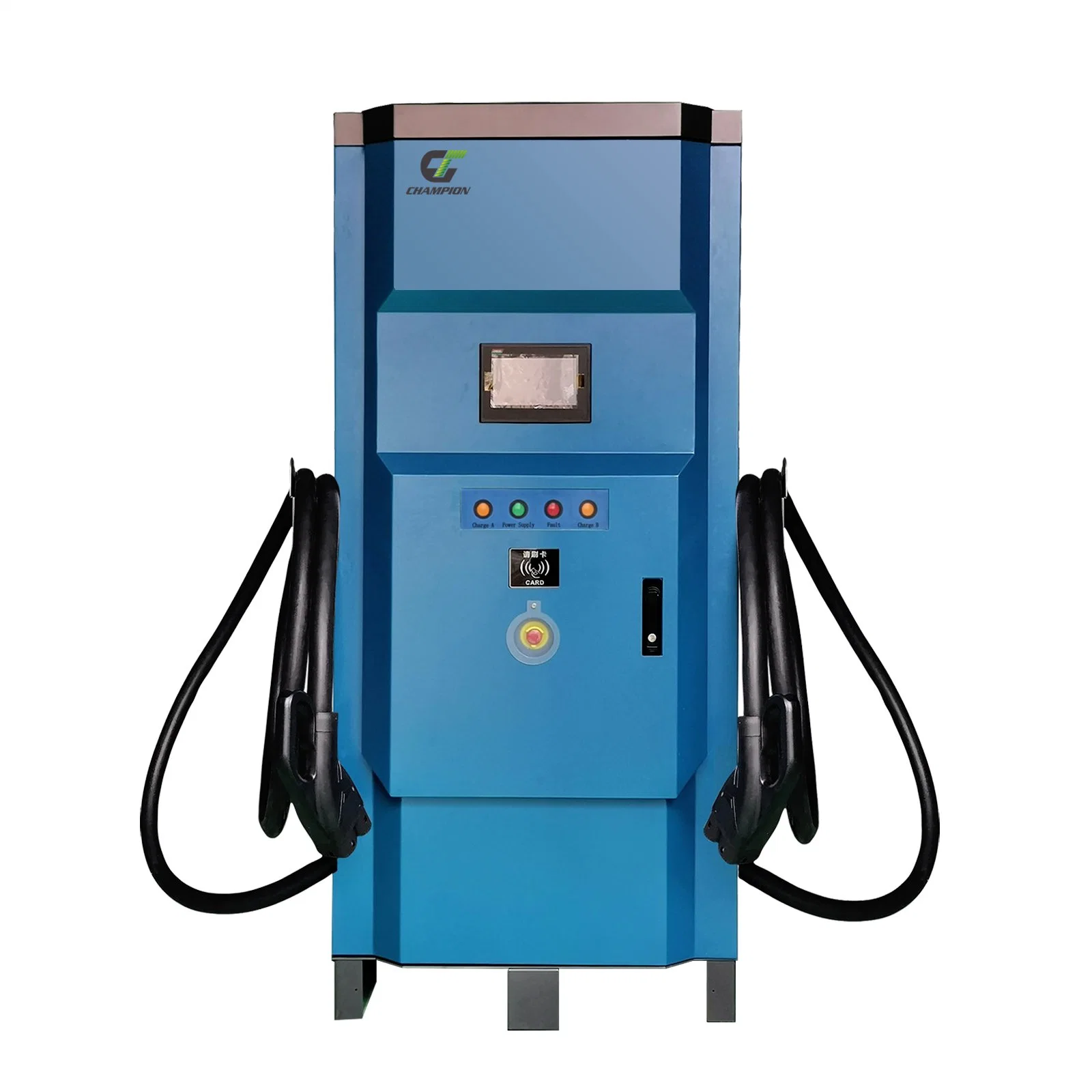 DC Fast EV Ladestation IP54 Bodenmontiertes EV-Ladegerät mit Double Gun 90kW 120kW 180kW OCPP RFID-Karte