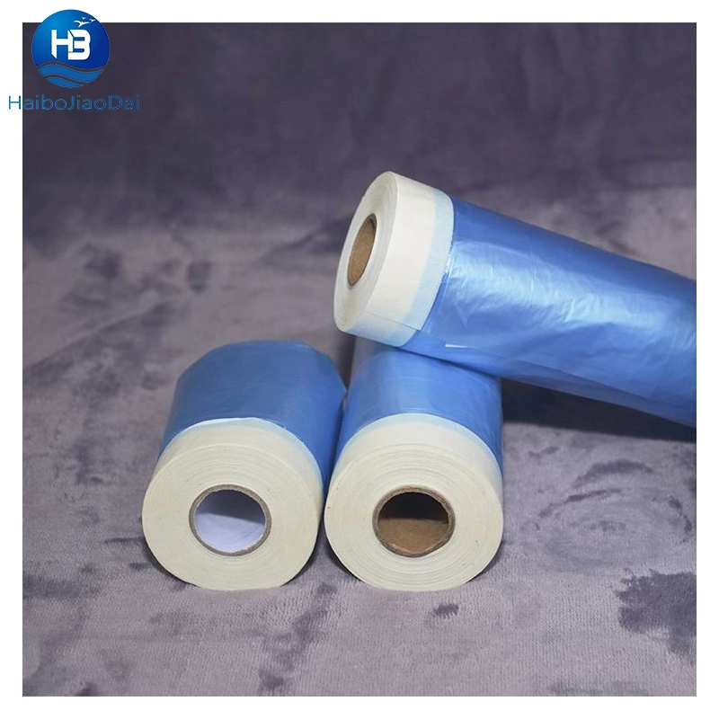 Adhesive Tape with Protective Paper for Auto Painting Car Automotive Masking Film