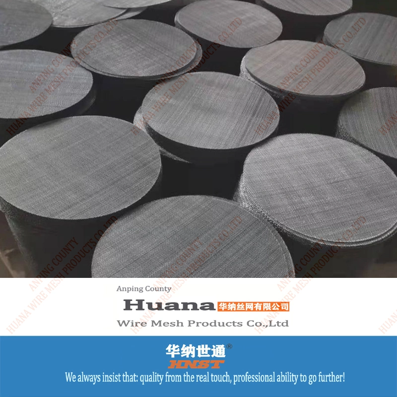 Dutch Weave Iron Carbon Steel Plastic Extruder Screen Mesh Disc