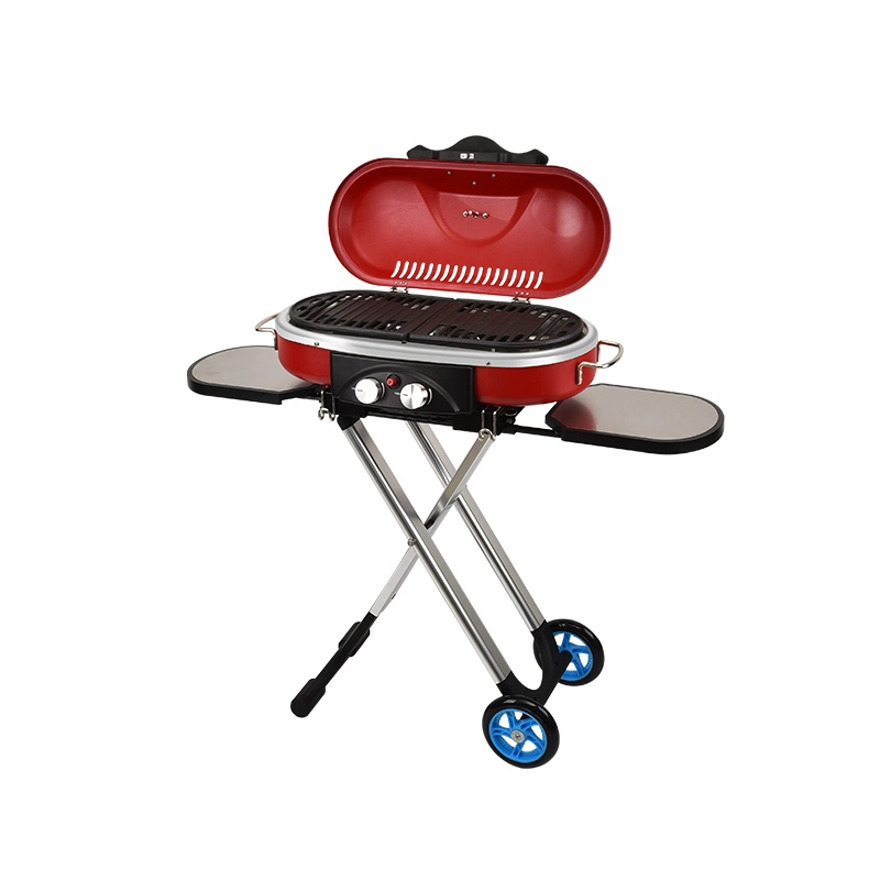 Camping Trolley Barbecue Grill Outdoor Portable Foldable Electric Gas BBQ Gril