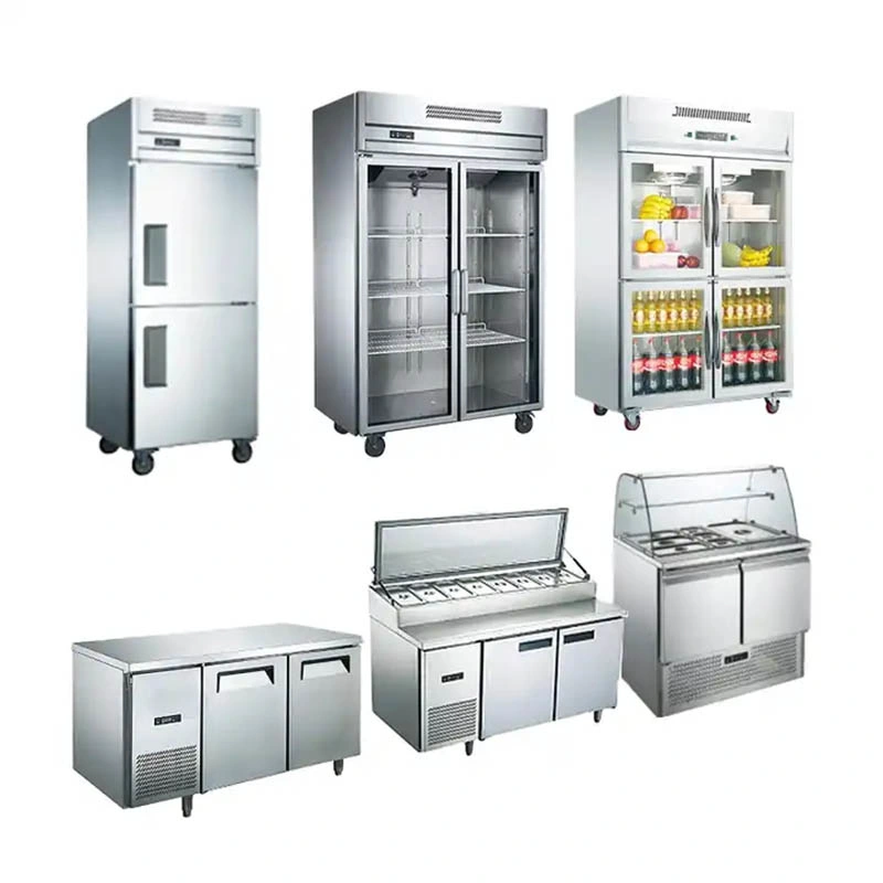 Portable Stainless Steel Cooling Drinks Upright Fridge Freezer Series