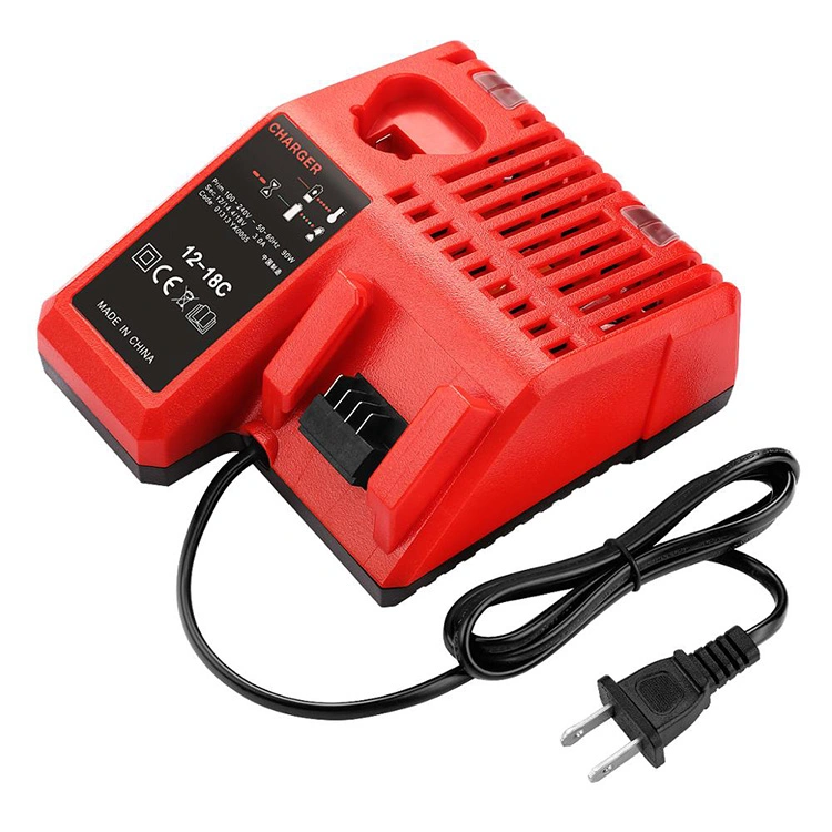 100-240V Power Tool M18 M12 Battery Charger for Milwaukee 12V - 18V M18 M12 Battery Fast Charger