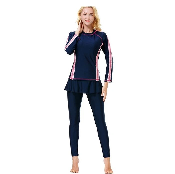 Panel Muslim Swimsuit Islamic Clothing Wholesale/Supplier Customized Swimsuit and Sports Suit