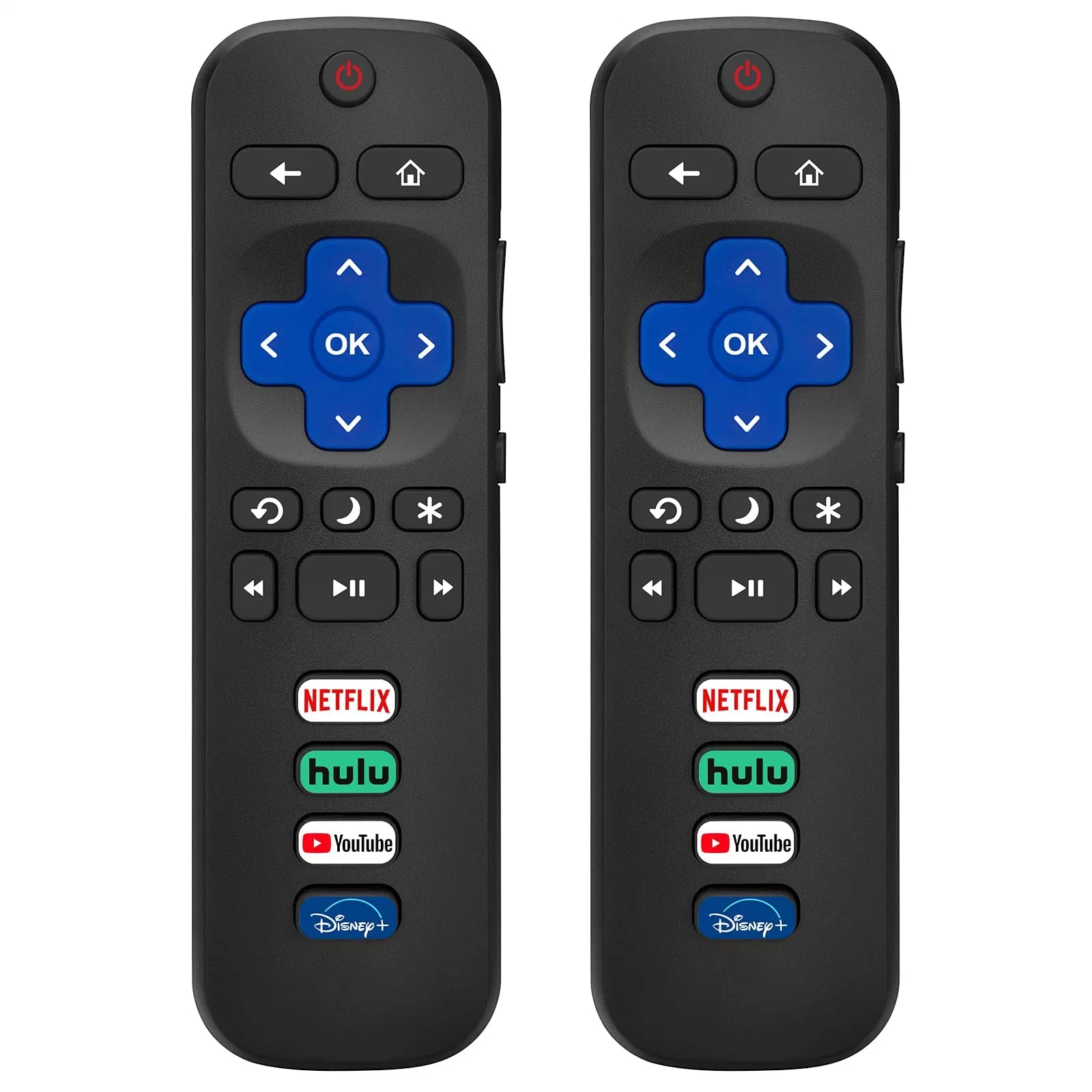 Troca do controle remoto somente para a TV Roku, compatível com as Smart TV da série TCL Roku/Hisense Roku/Onn Roku/Sharp Roku/Element Roku/Westinghouse Roku/Philips Roku