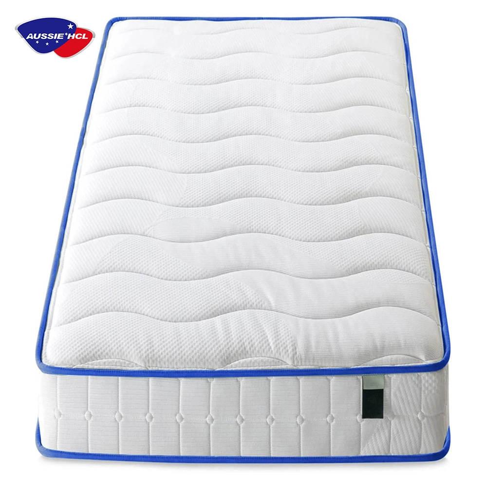 Esponja de látex natural híbrida King Hotel espuma plegable con memoria Cama bobina Bonnell colchón de resorte Topper Pad