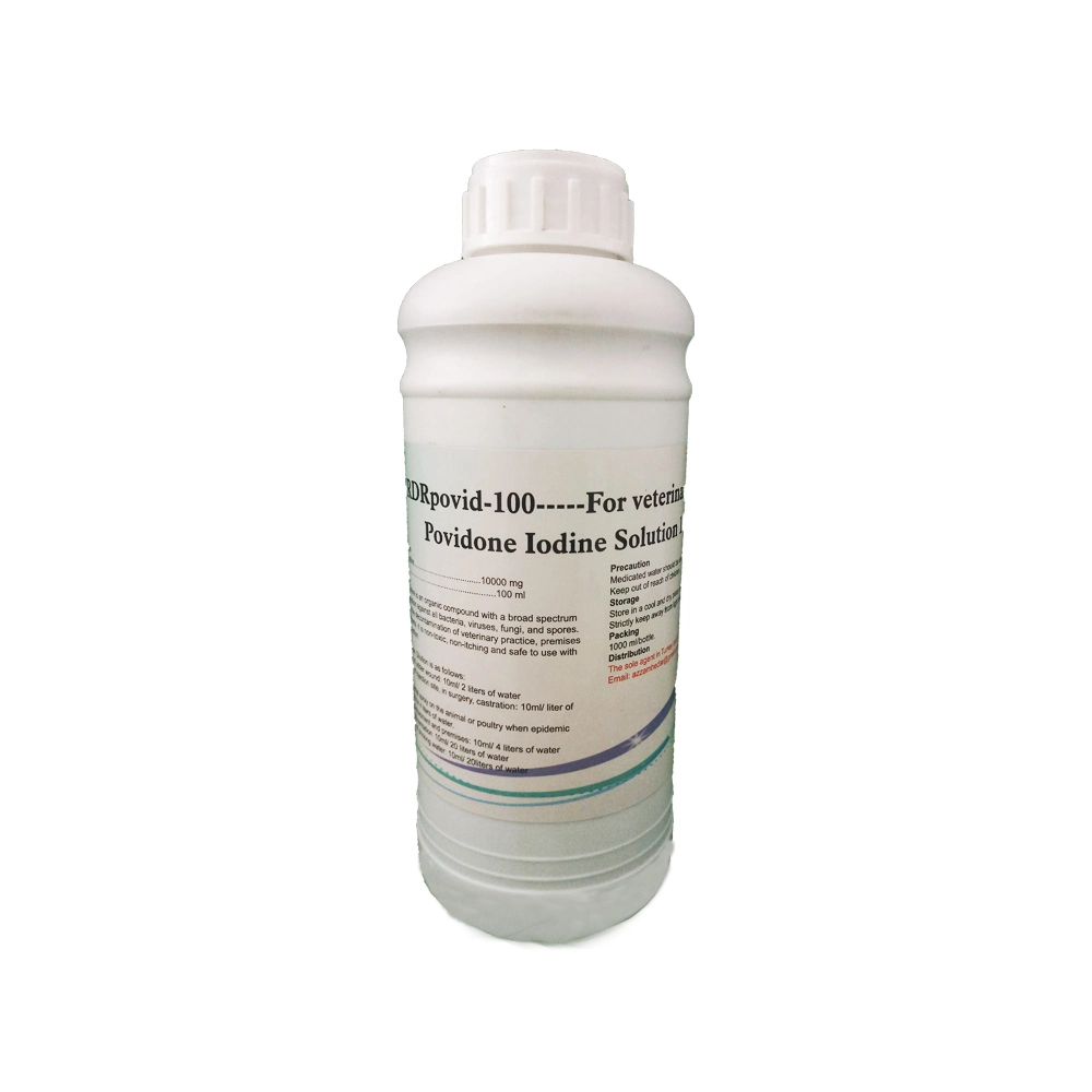 Animal Use Veterinary Drug Povidone Iodine 10% Oral Solution with Good Quality