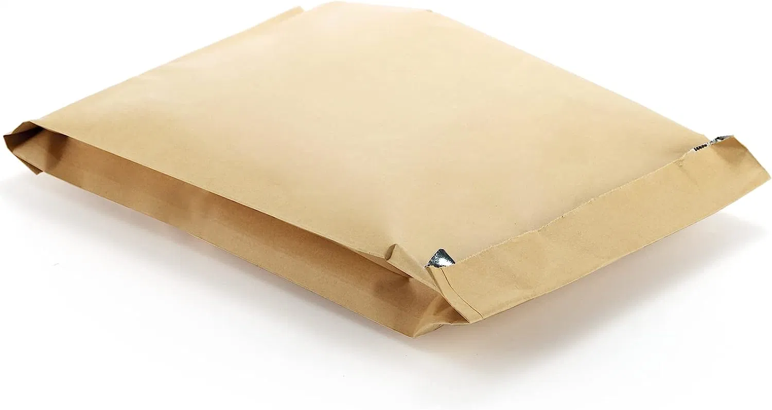 Aluminum Foil Coated Oil Proof Kraft Paper Packaging Bag for BBQ Food