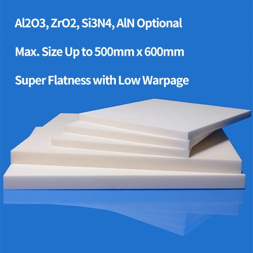 Industrial Customized High-Temperature Insulating High White Aluminum Oxide Al2O3 Alumina Ceramic Plate