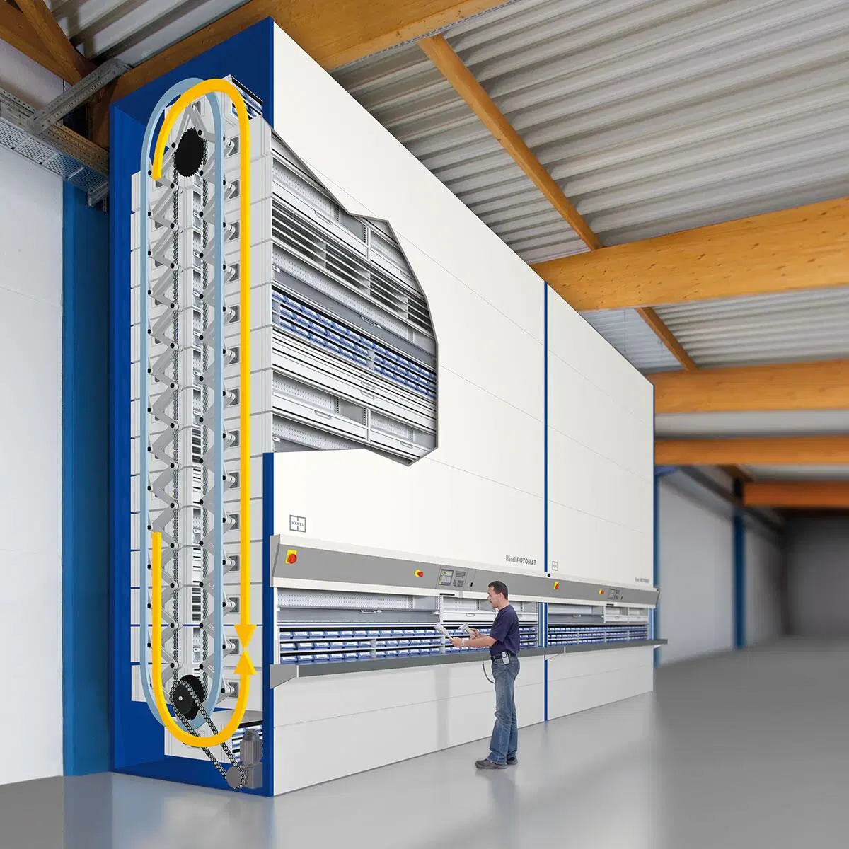 Smart Warehouse Rack System módulo de carrusel vertical de almacenamiento inteligente