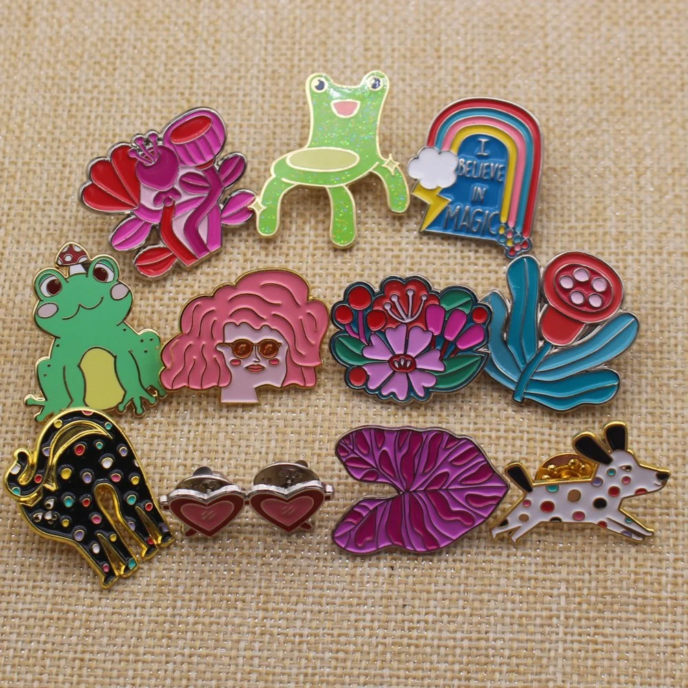 Cute Enamel Lapel Pin Set Cartoon Brooch Pin Badges Brooch Pins for Clothing Bags Jackets Accessories Supplies DIY Crafts