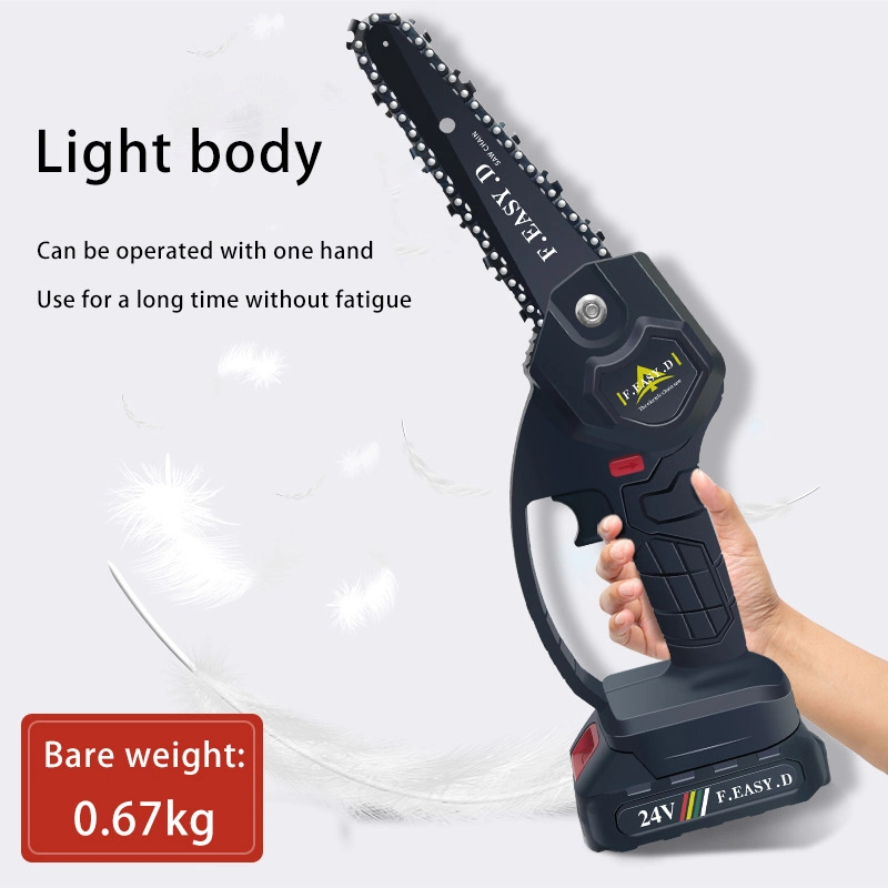 Hand Held Mini Rechargeable Lithium Electric Saw Woodworking Single Hand Saw Garden Logging Saw Electric Pruning Saw