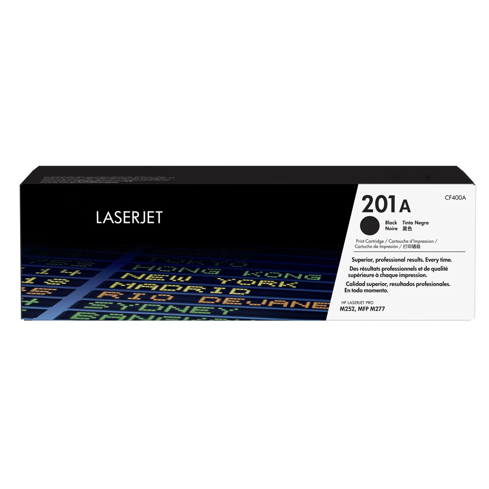 Cor do cartucho de toner original da CF400A/401A/402A/403A Impressora a Laser 201A para HP Laserjet M252N