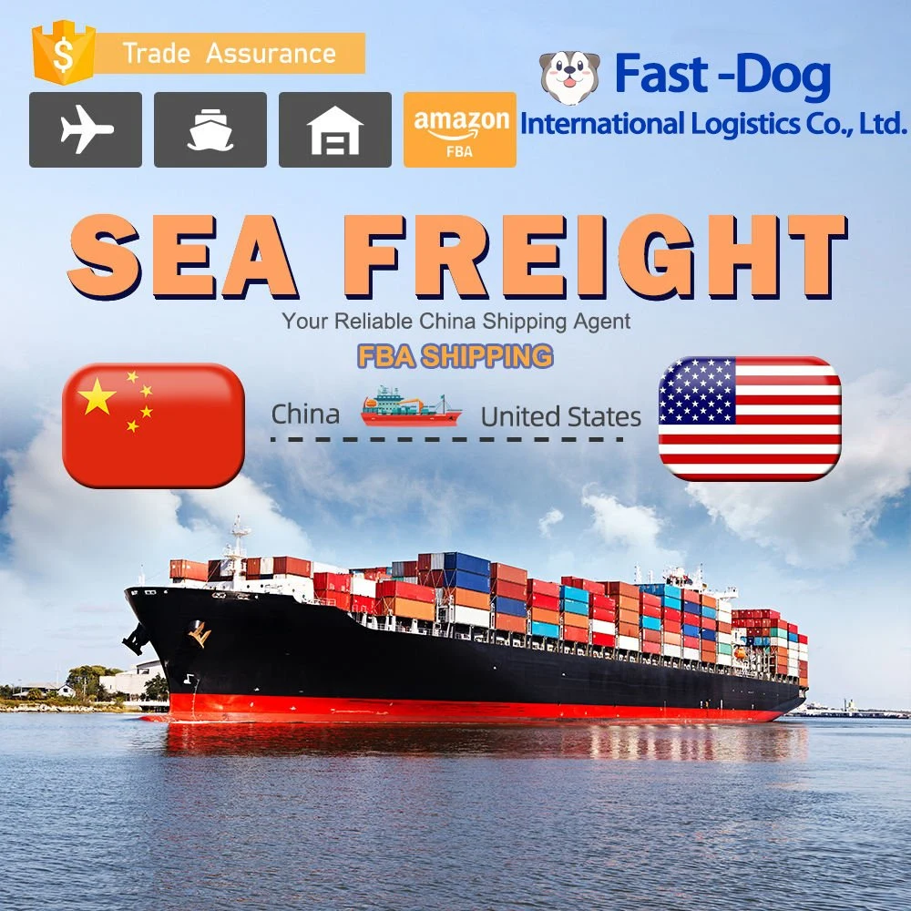 DDP tarifas baratas de Transporte de carga Marítima tarifas de Transporte FBA Freight Forwarder Da China para os EUA/Europa/Reino Unido/Canadá Logistics Agent