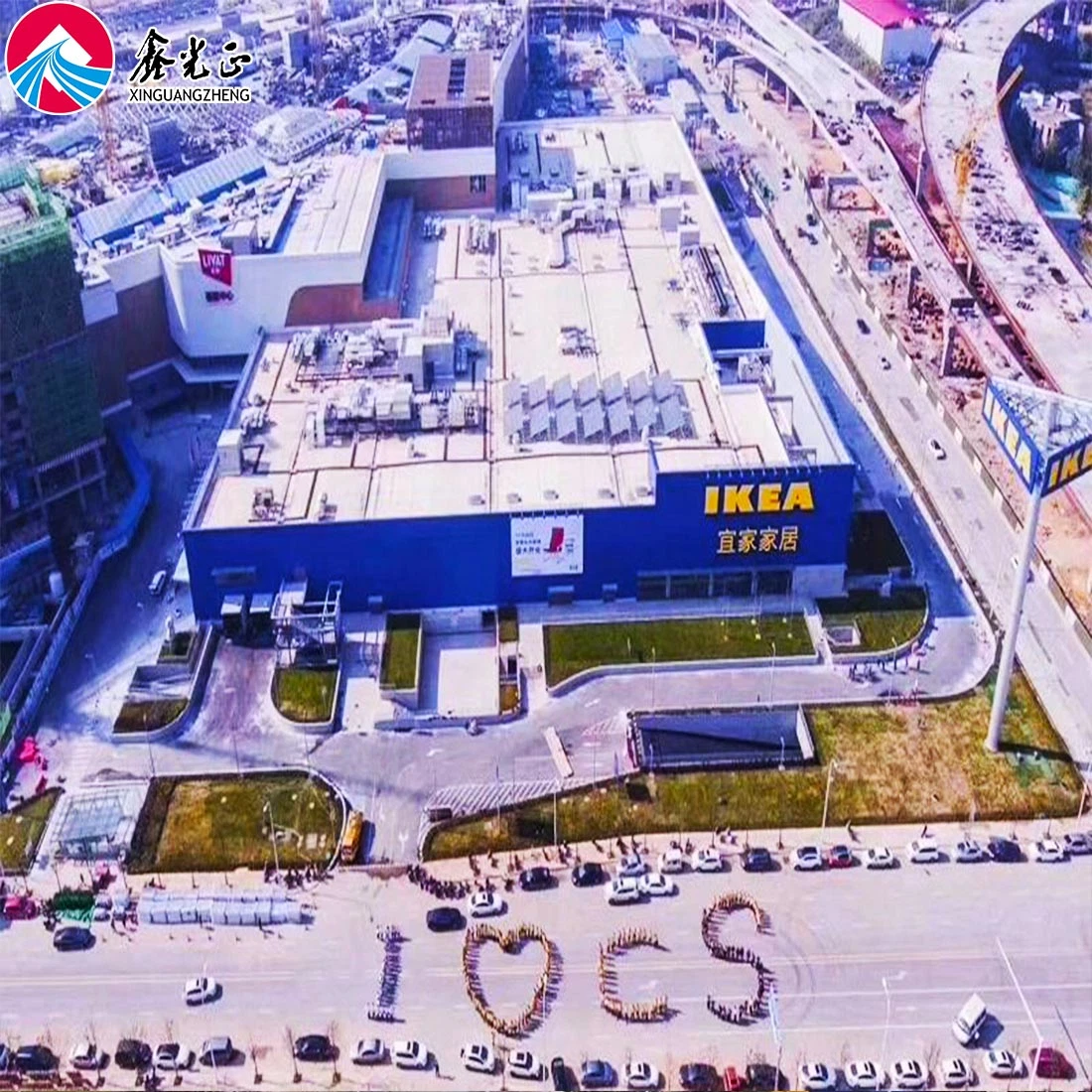 Prefab Steel Structure Shopping Mall Construction Building