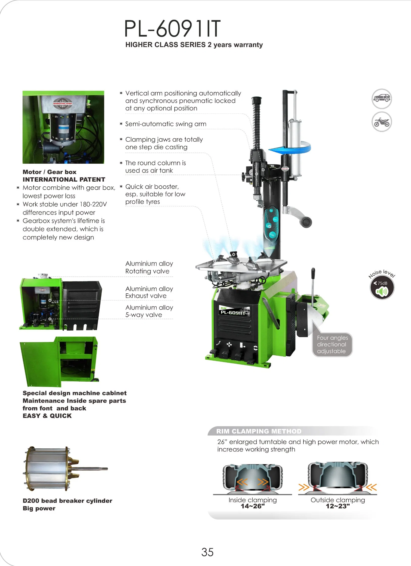 Puli Nuevo cambiador de neumáticos semiautomático de brazo oscilante Precio CE PL-6091it Equipo de reparación de mantenimiento automático en venta