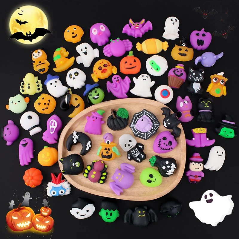 New Arrivals Halloween Promotional Gift Pumpkin Ghost Stress Relief Toy