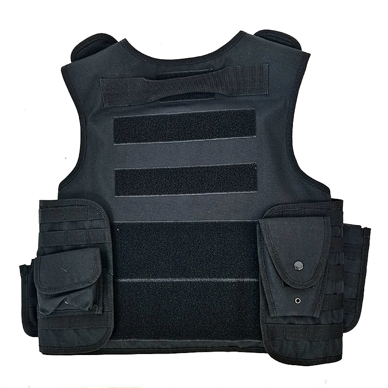 Customized Black Combat Training 1680d Nylon Oxford Ballistic Military Tactical Vest