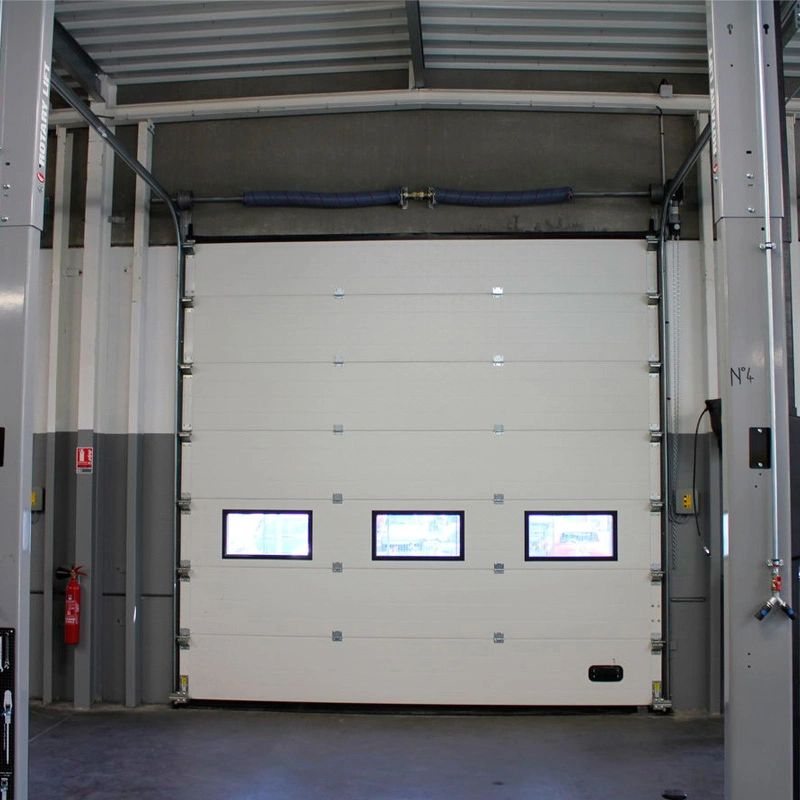 Automatic Industrial Painted Steel Sandwich Sectional Garage Door