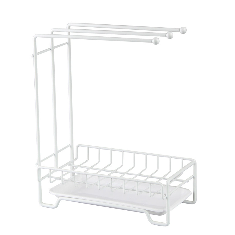 Factory Kitchen Sink Caddy Organizer Basket Rack with 3 Towel Holder for Kitchen Sink