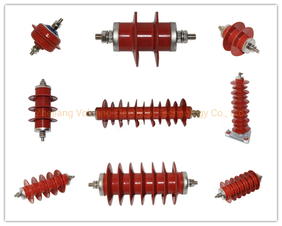 22kv Ceramic Porcelain Gapless Metal-Oxide Lightning Surge Arrester (YHC5W-24L)