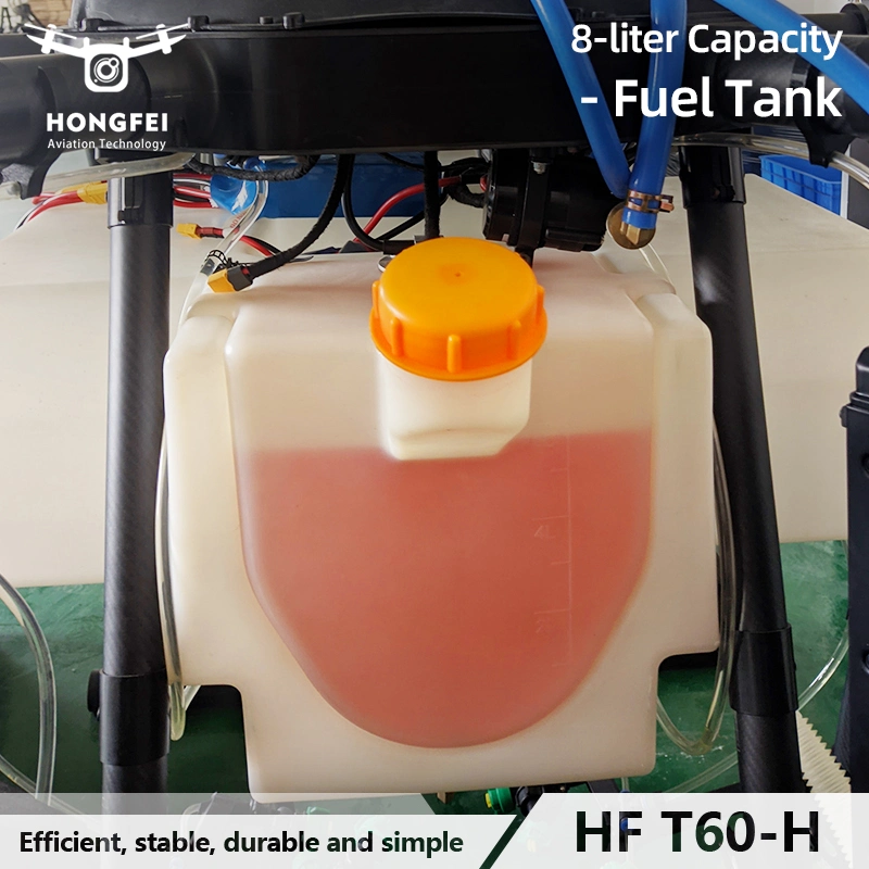 Oil-Electric Hybrid Custom 60L Six-Rotor Gasoline Aircraft Agricultural Farming Drone Sprayer