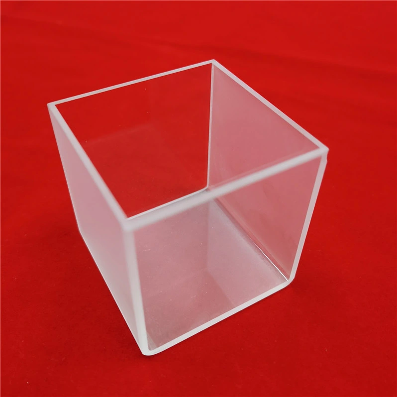 Big Size High Purity Cubic Customize Optical UV Clear Quartz Glass Cuvette Cell for Labware