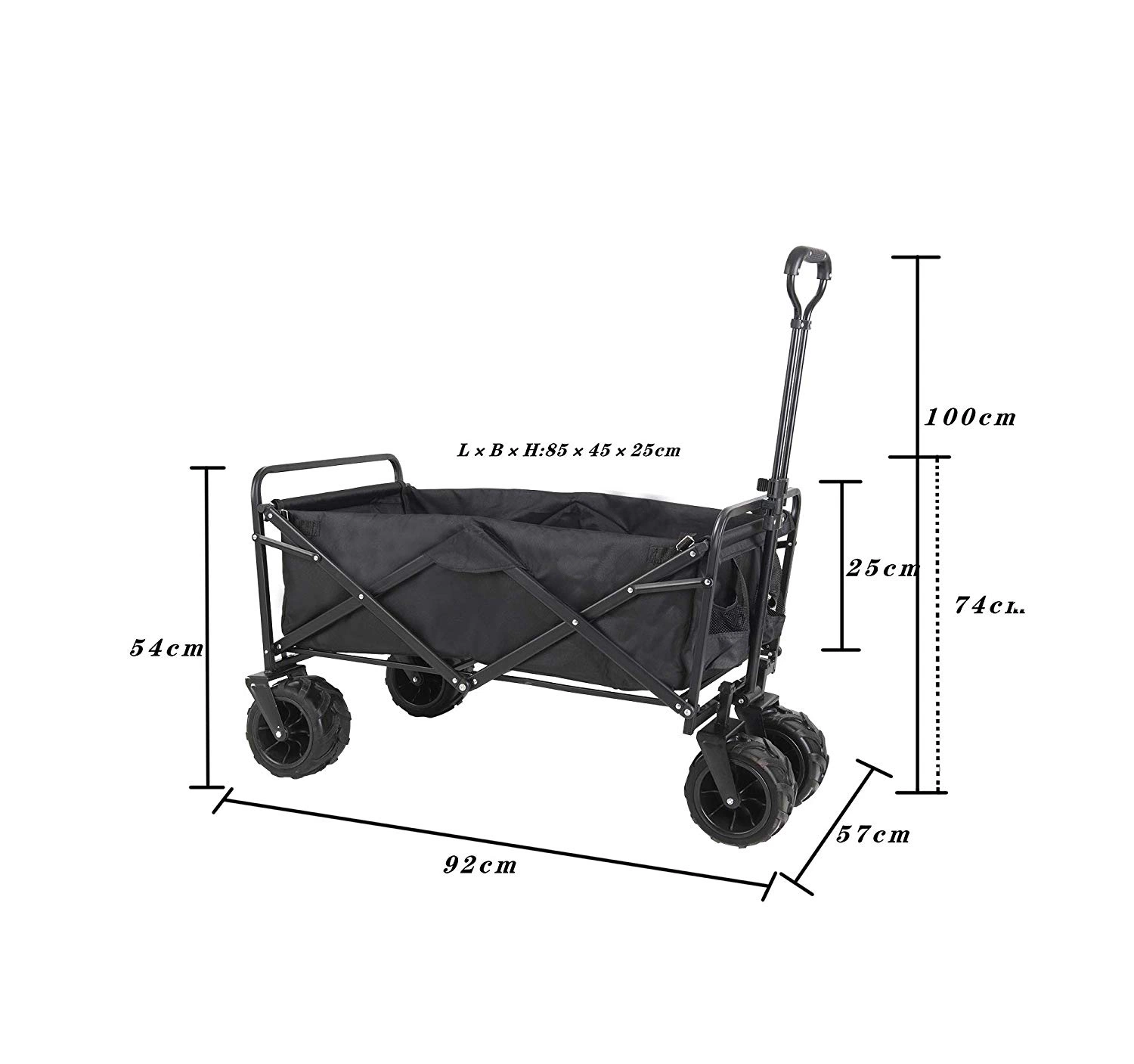 Collapsible Outdoor Garden Park Utility Kids Wagon Portable Beach Trolley Cart Camping Foldable Folding Wagon Garden Sport