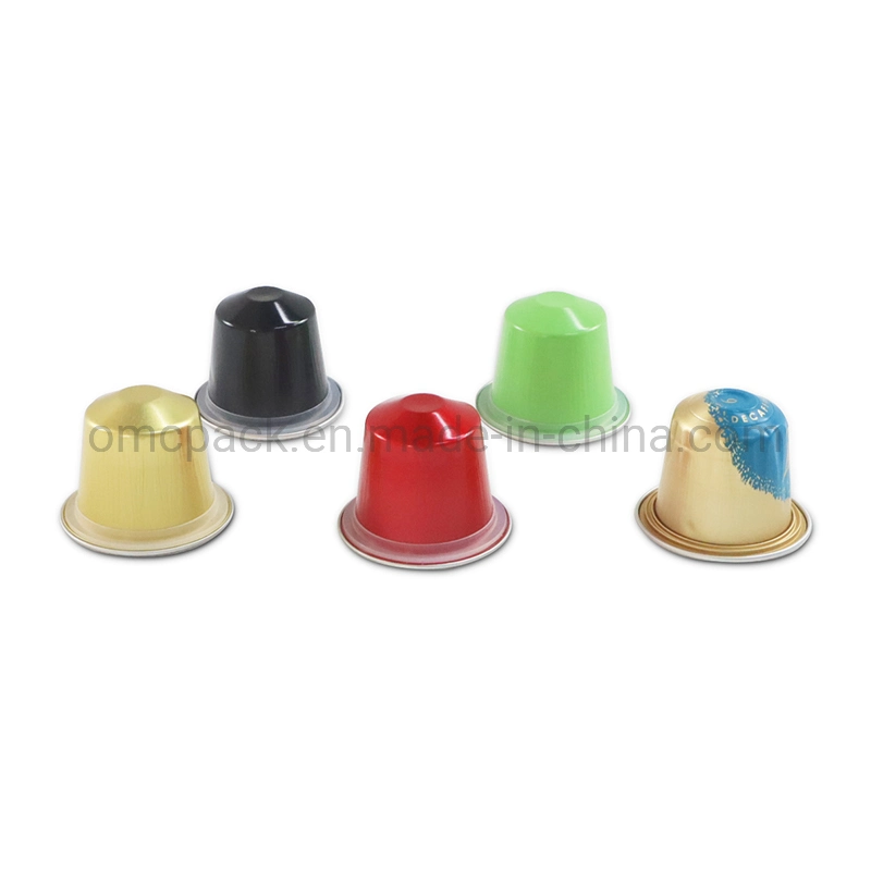 Disposable High quality/High cost performance  Colorful Aluminum Foil Coffee Capsule