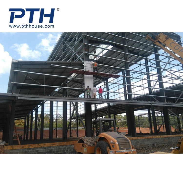 Pth Industry Prefabricated Prefab Fabricated Modular Modern Workshop Warehouse Greenhouse Building Design Galvanized Light Metal Steel Frame Structure