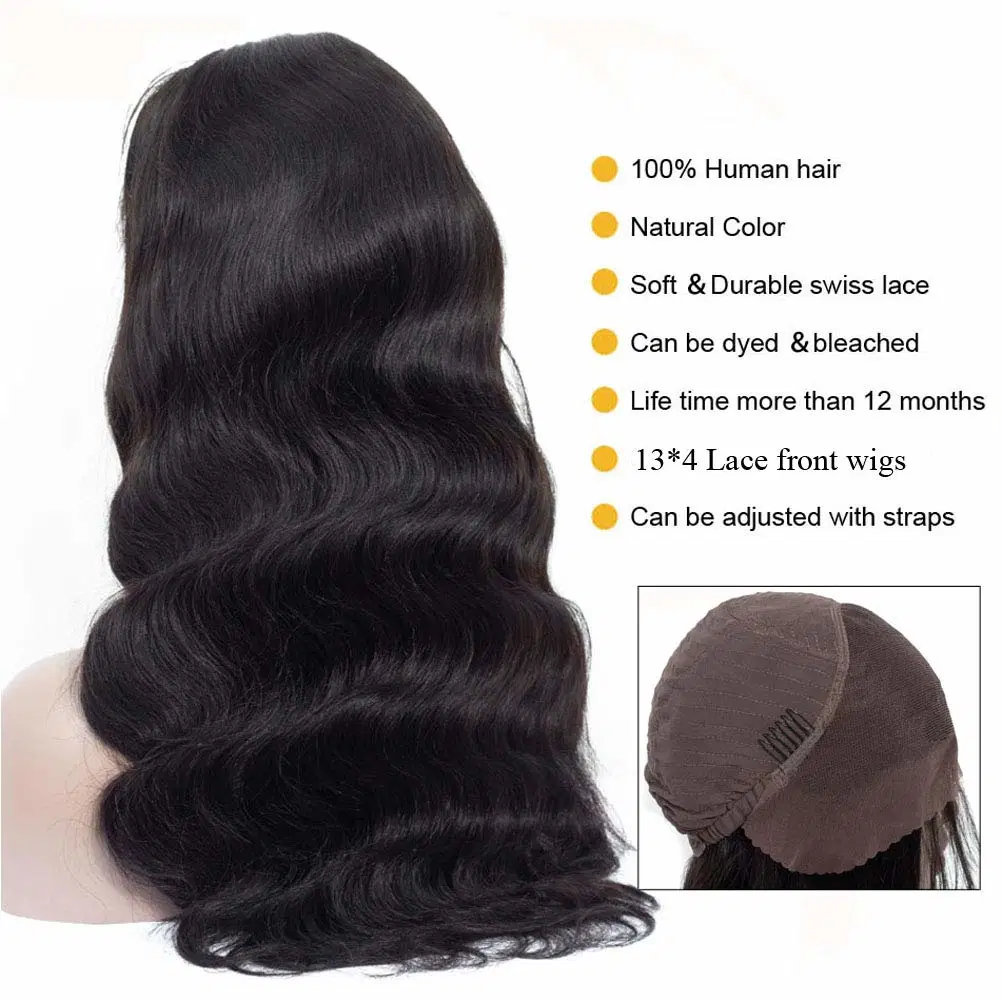 10A 12A onda do Corpo Lace Front Perucas de cabelo humano com HD de cabelo do bebé Lace Peruca Barato China Peruca