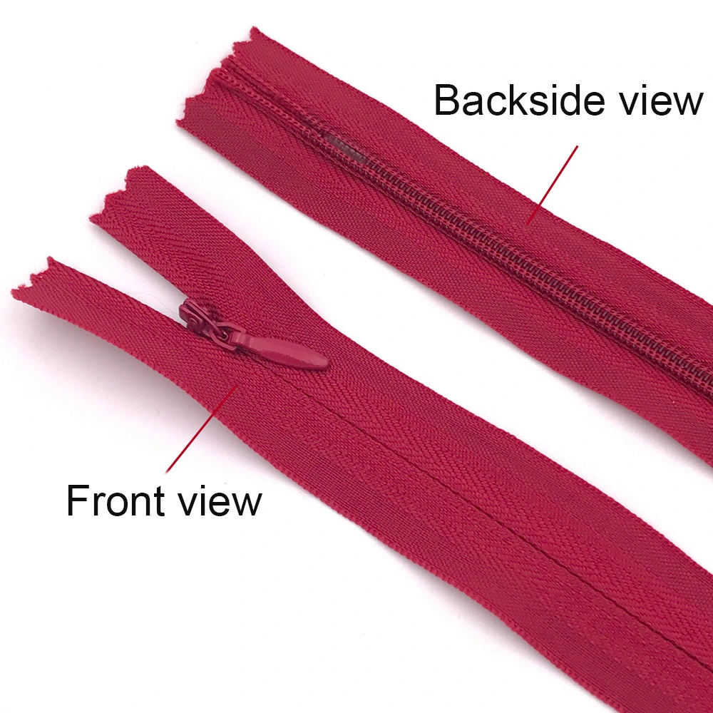 Atom Red Color Sewing 28/35/40/50/55/60cm Zipper Invisible Zippers