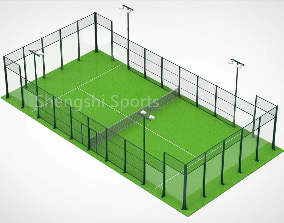 Large Indoor Outdoor Sport Court Custom Rectangular Padel Court Paddle Tennis Courts