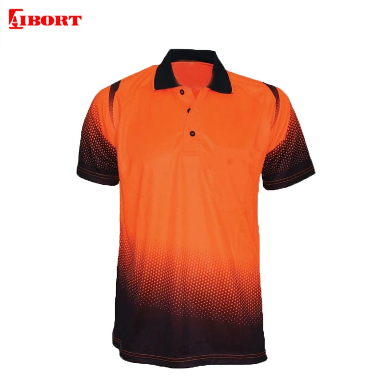 Aibort Customized Logo Polyester Dry Fit Full Sublimation Polo Shirt (T-SG-05)