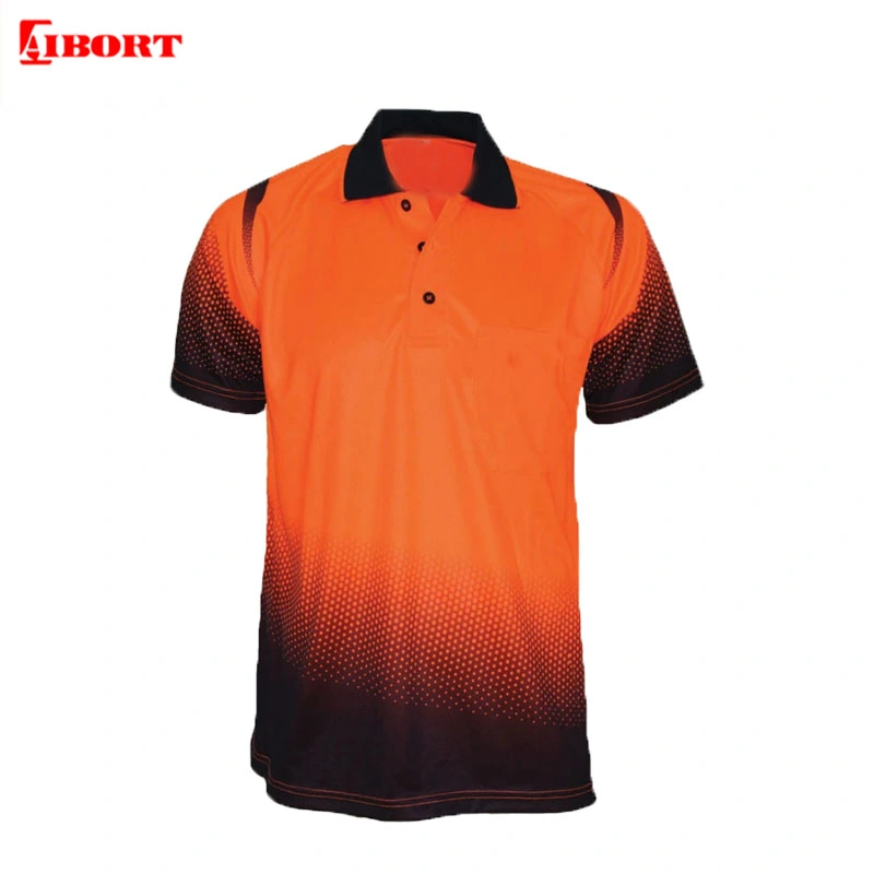 Aibort Customized Logo Polyester Dry Fit Full Sublimation Poloshirt (T-SG-05)