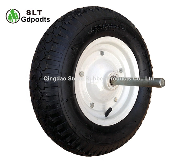 Tyre and Tube 4.80/4.00-8 Pneumatic Wheel with Axle