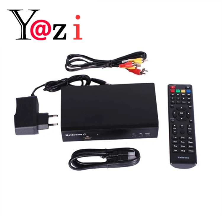 DVB S2 S2X Auto Biss H. 265 Hevc Hellobox 6 Satellite TV Receiver Free IPTV Compatible V5 Plus