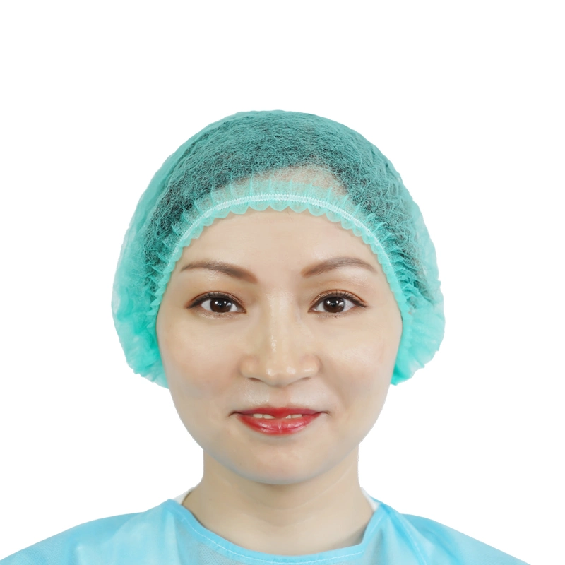 Customzied Package Disposable Protective Hair Nets Soft Bouffant Caps