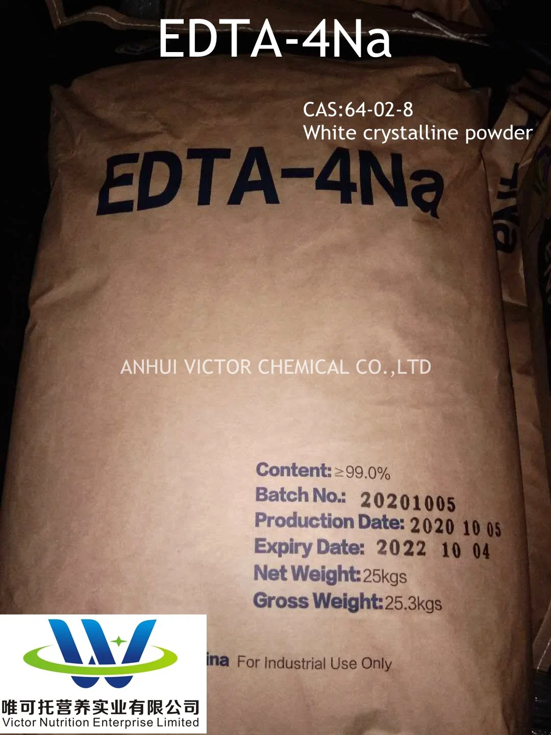 L'EDTA-2na pour dispositif de réglage de pH 139-33-3 E Thylenediamine tetraacetic acid disodium salt