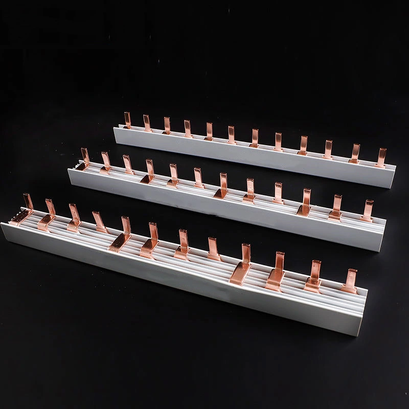 1p 63A Pin Type Copper Busbar for Distribution Box Circuit Breaker MCB 63A Connector Busbar Connection