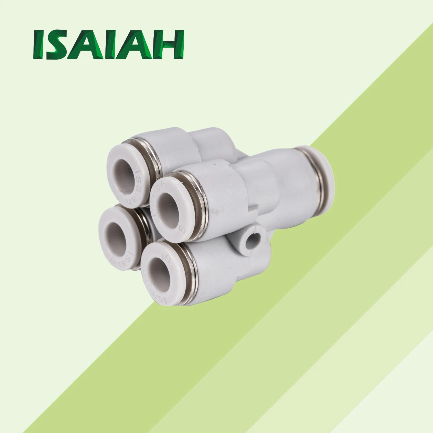 Pneumatic Quick Connector Copper Zinc-Free Specifications Round-Thread Straight Through Push-in Air Fittings