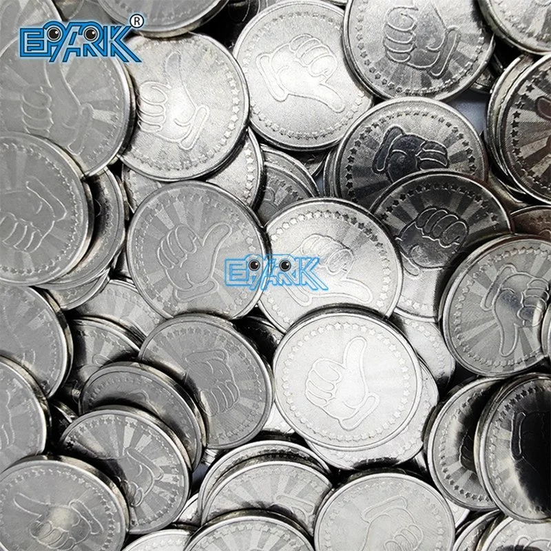 Juego Personalizado cambio de monedas de juego metálica de acero para el token de máquina expendedora de Monedas
