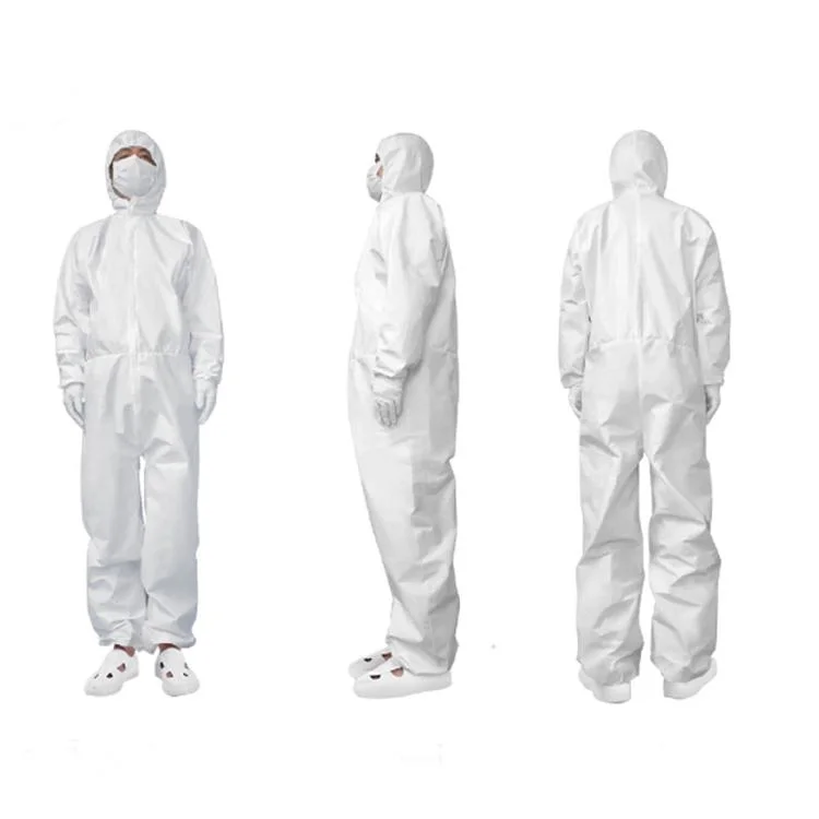 Disposable Waterproof Overalls Protective Clothing M-3XL for Hospital, Lab, Clean Room, Chemical Industry