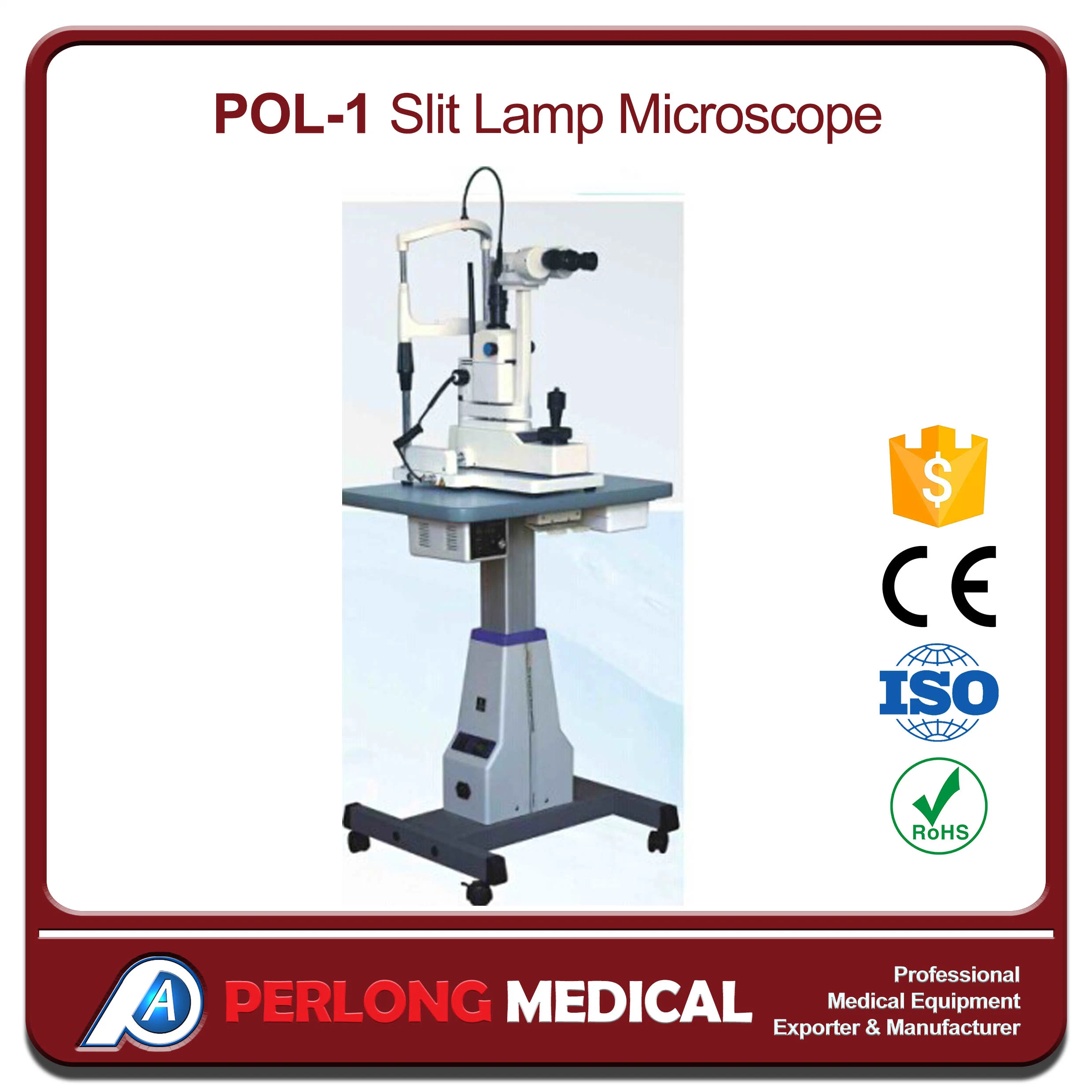 Pol-1 High quality/High cost performance Digital Slit Lamp Microscope