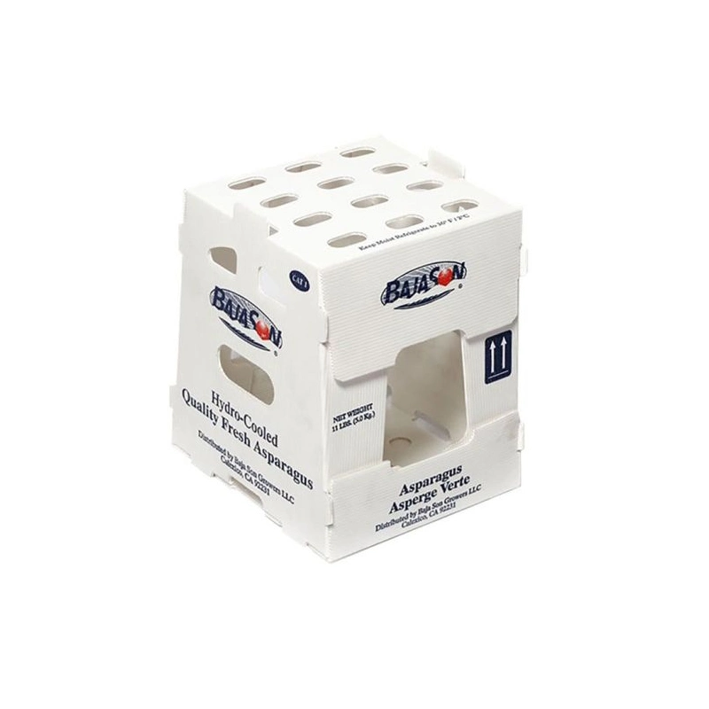 Cajas de plástico corrugado para Frutas y Verduras Embalaje plástico corrugado Caja de espárragos