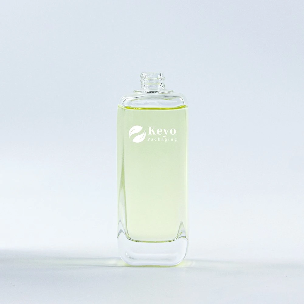 Frosted Clear Glass Jar Cosmetic Container Glass Pump Bottles for Face Cream Foundation