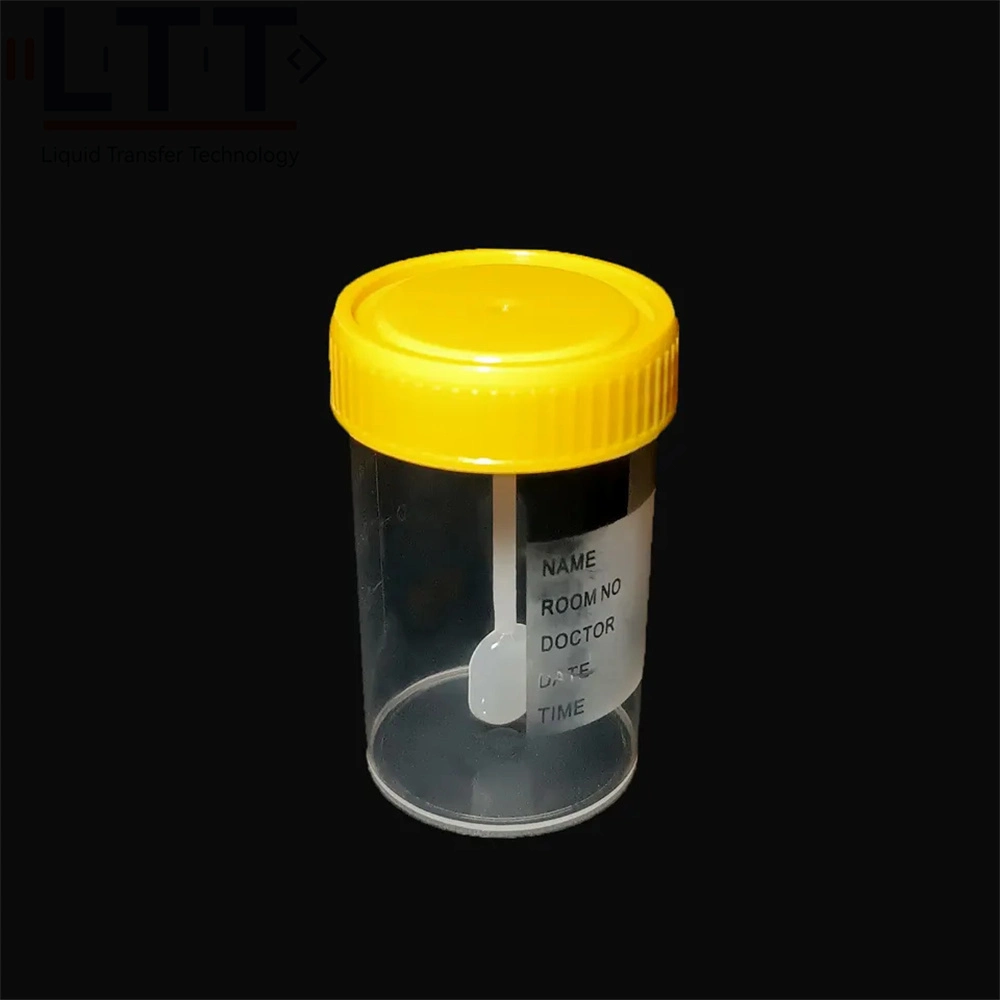 Disposable Plastic 90ml Urine Container with Screw Cap