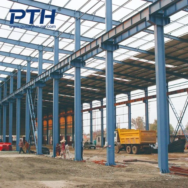 Prefabricated Building Project in India Steel Structrue for Warehouse