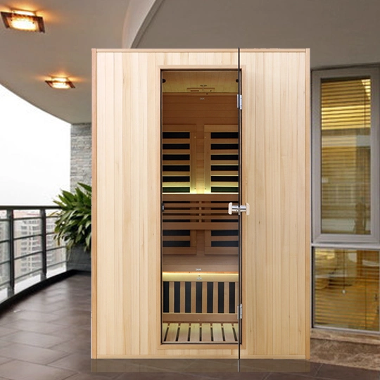 Luxury Red Cedar Infrared Sauna with Seven-Color Healing Lamp