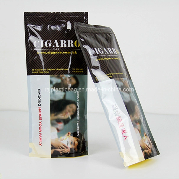 Eco Friendly Custom Printed Smell Proof Cigarette Cigar Seed Medical Herbal Packaging Bags with Zip Lock