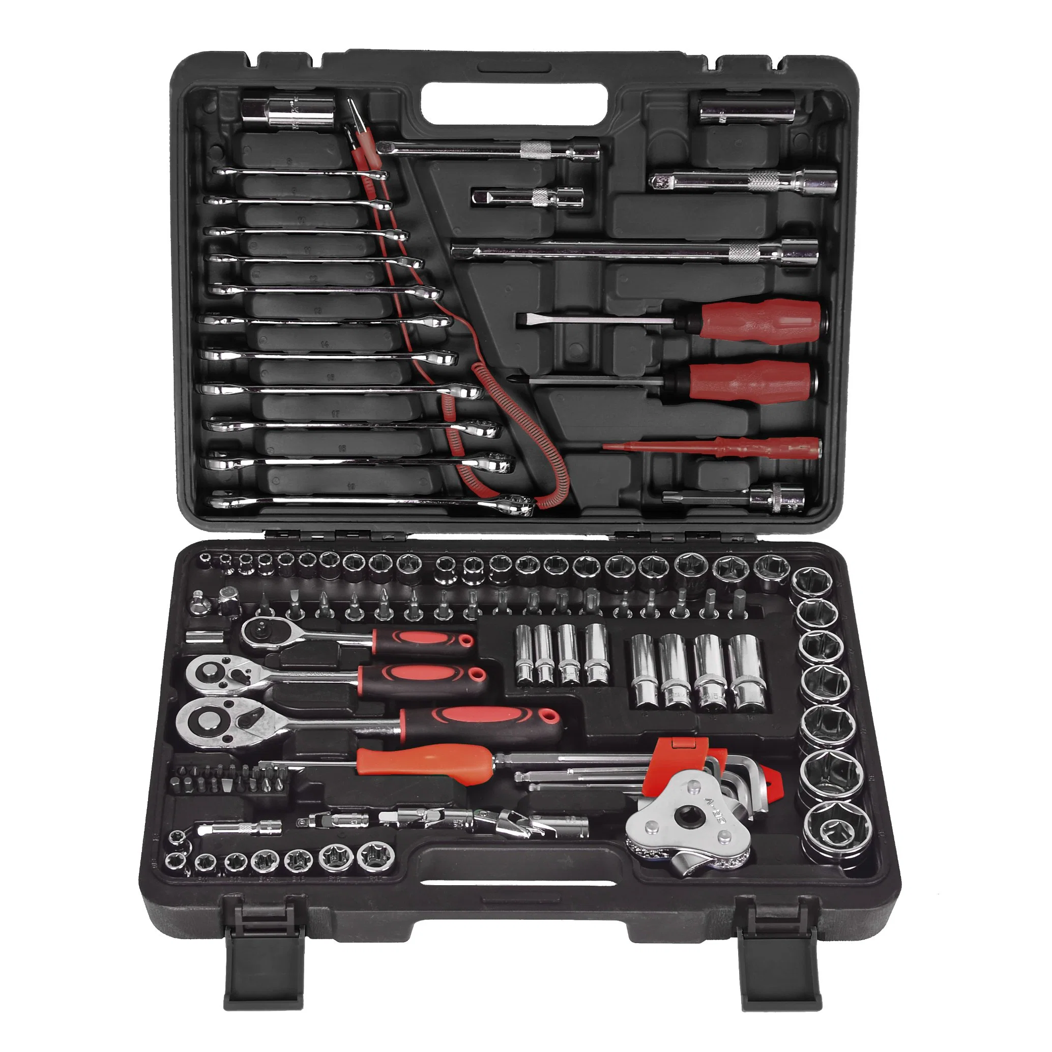 Professional 121PCS Heavy Duty Socket Wrench Repair Kit Tool Set
